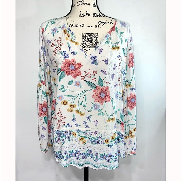 Old Navy women’s boho cottage core blouse‎ - Picture 7 of 13